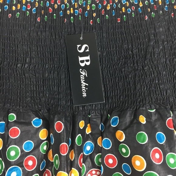 S.B Fashion Funky Bohemian Boho Hippie Pull-On Pants Loud Print Elastic Waist - Picture 7 of 8